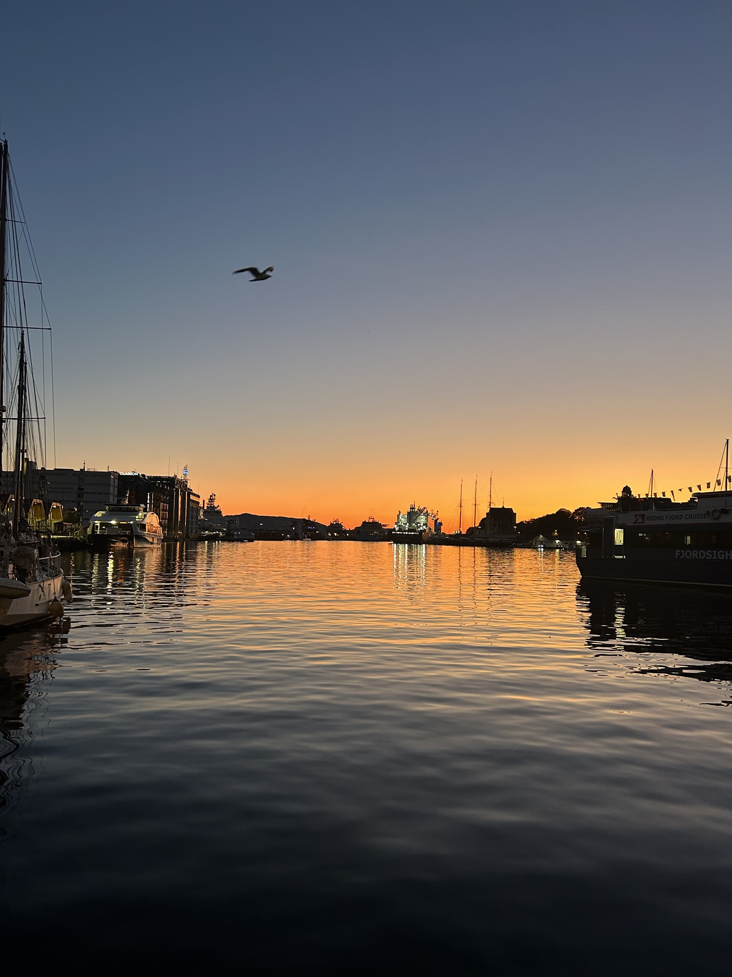 Sunset in Nordnes Bergen